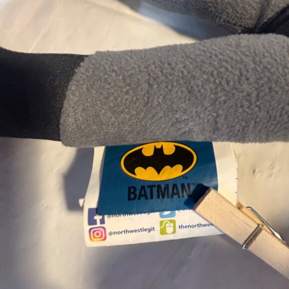 Batman Grey Knight Plush Superhero Toy 14" Gray & Black With Cape Northwest 2017 - Picture 5 of 10